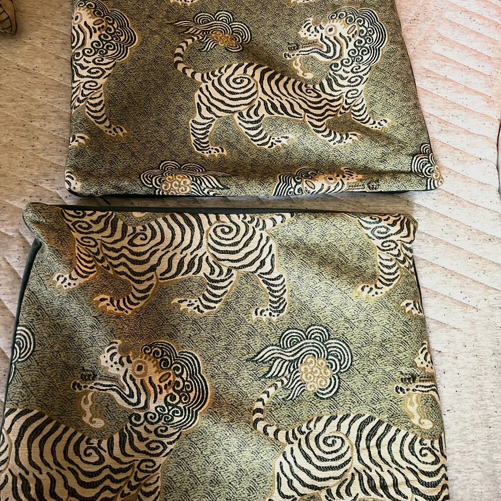 Custom Clarence House Tibet Pillowcases (2)